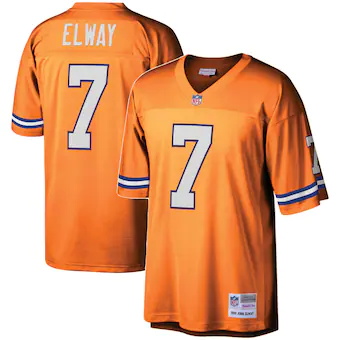 youth mitchell and ness john elway orange denver broncos 19